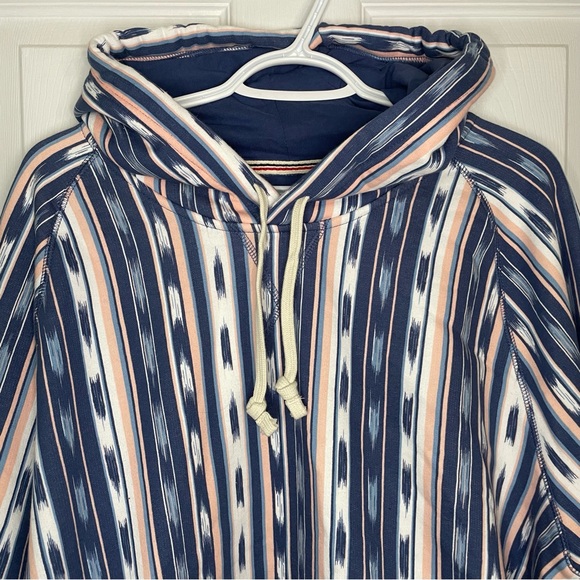 Lands End NWOT Super Sweats oversized Navajo patterned sweatshirt XL - Picture 3 of 7